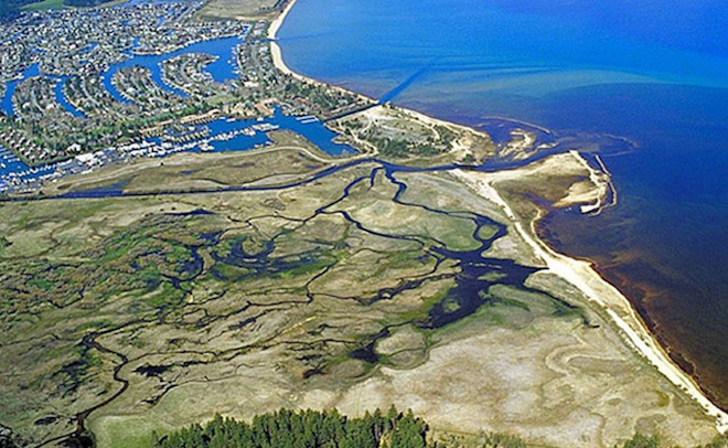 The marsh before construction