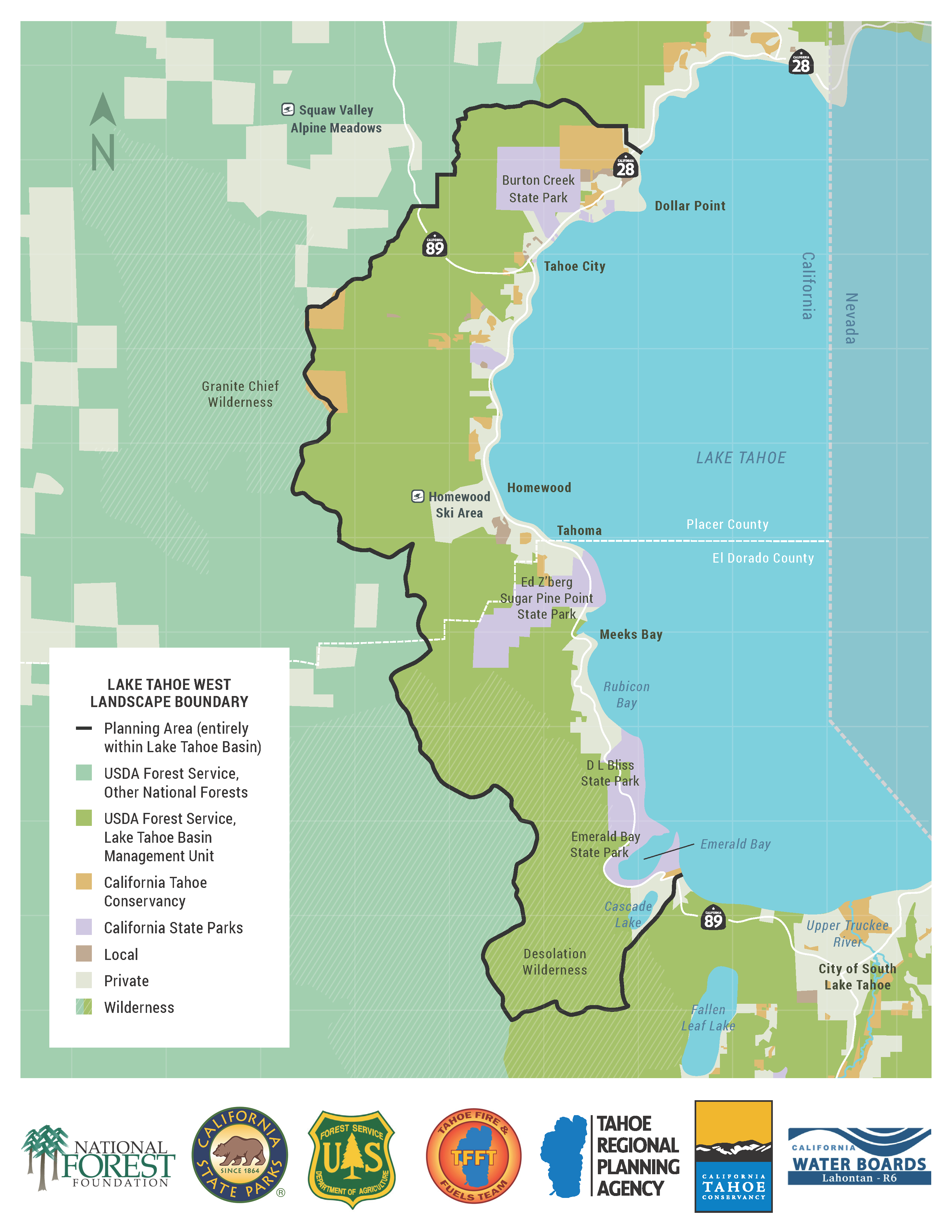 Lake Tahoe West Restoration Partnership Project Area