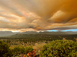 Smoke from the Caldor Wildfire enters the Lake Tahoe Basin