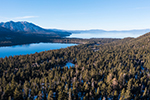 Lake Tahoe, forest, and mountains