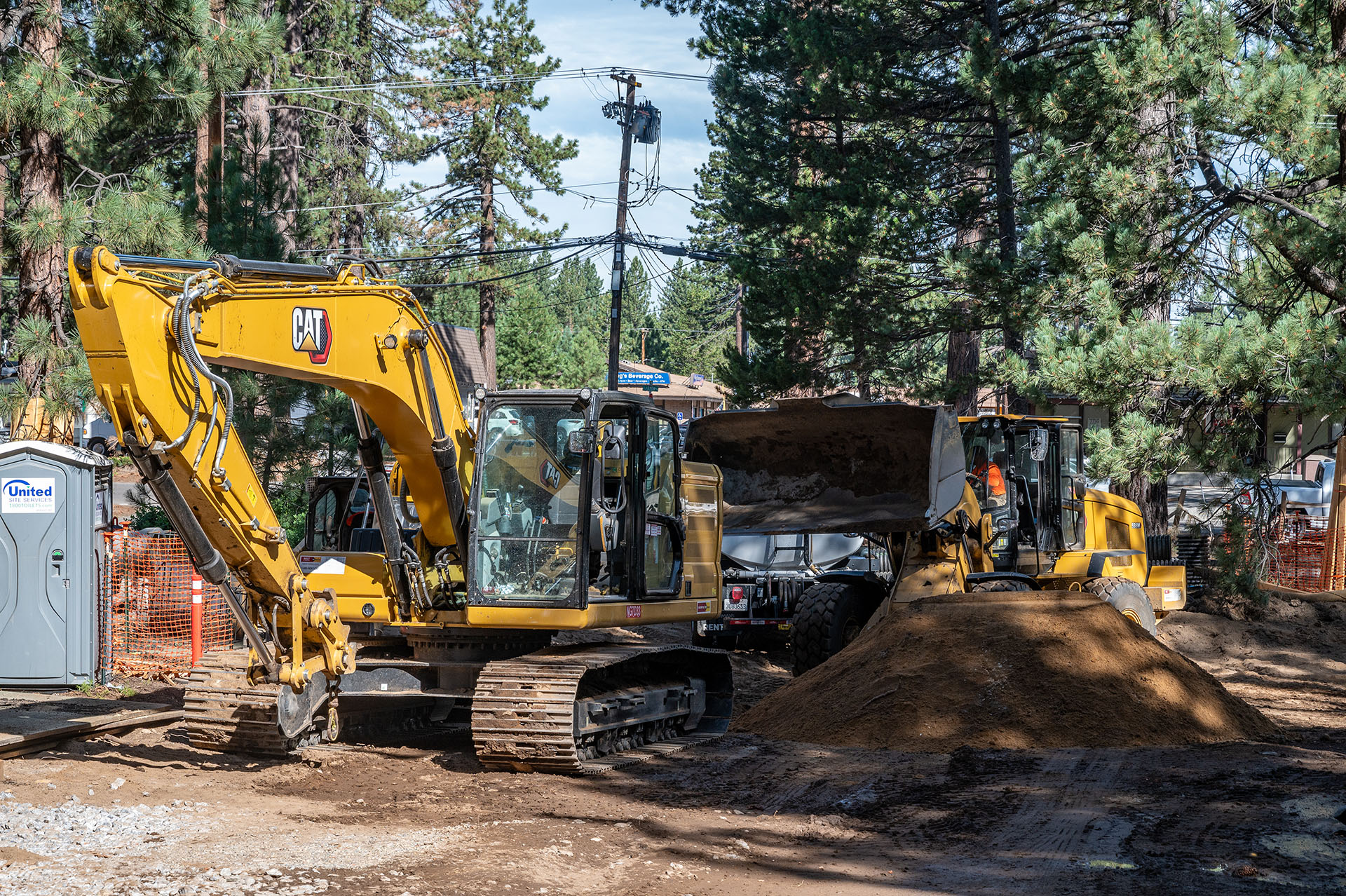 Construction progresses on storm water infrastructure on Conservancy land in South Lake Tahoe.