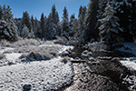 Upper Truckee River with new snow