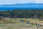 Johnson Meadow, with Lake Tahoe in the background.