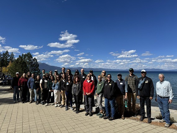 Participants in a tour of project in South Lake Tahoe for legislators and decision makers.