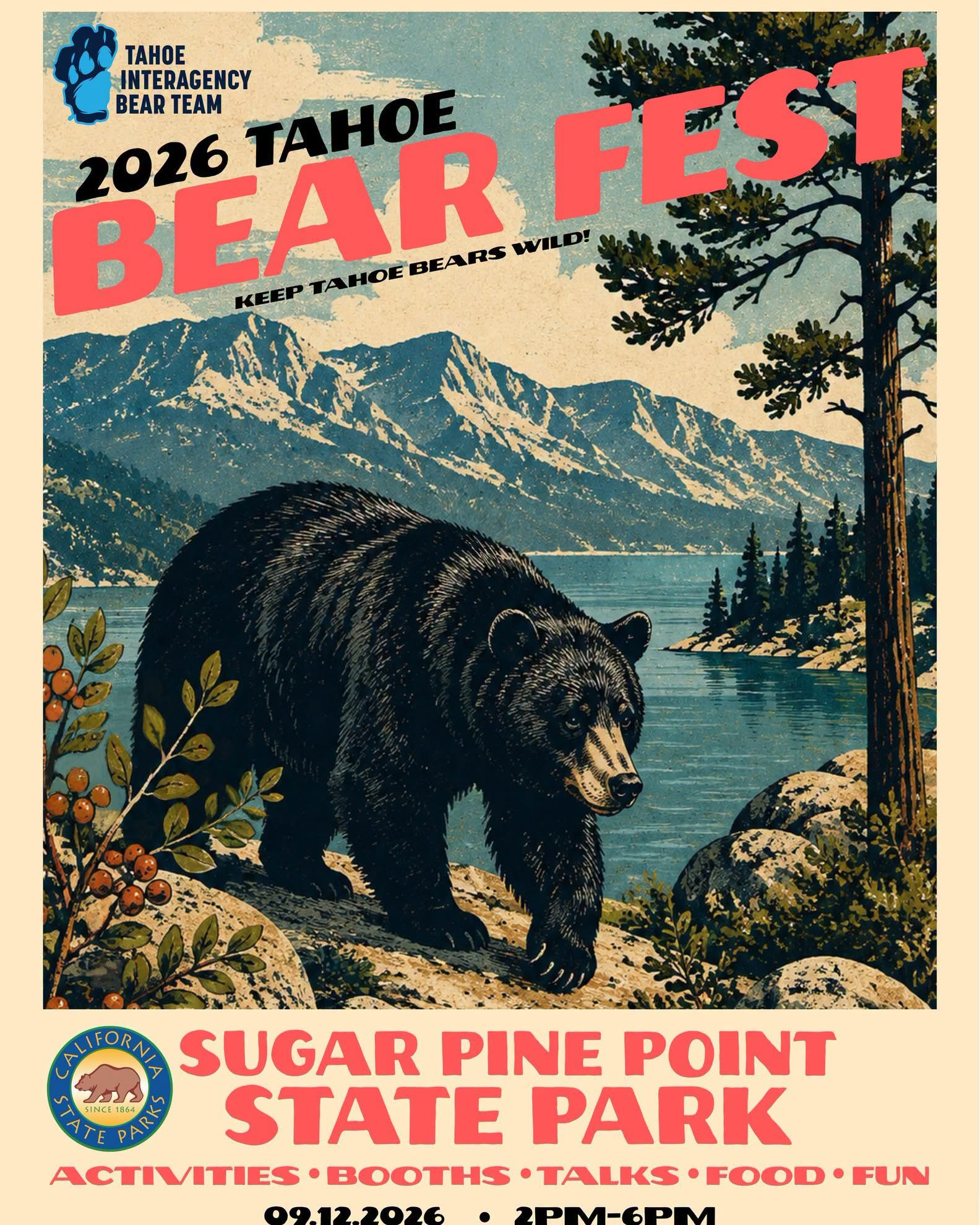 Sugar Pine Point State Park to Host 3rd Annual Tahoe Bear Fest